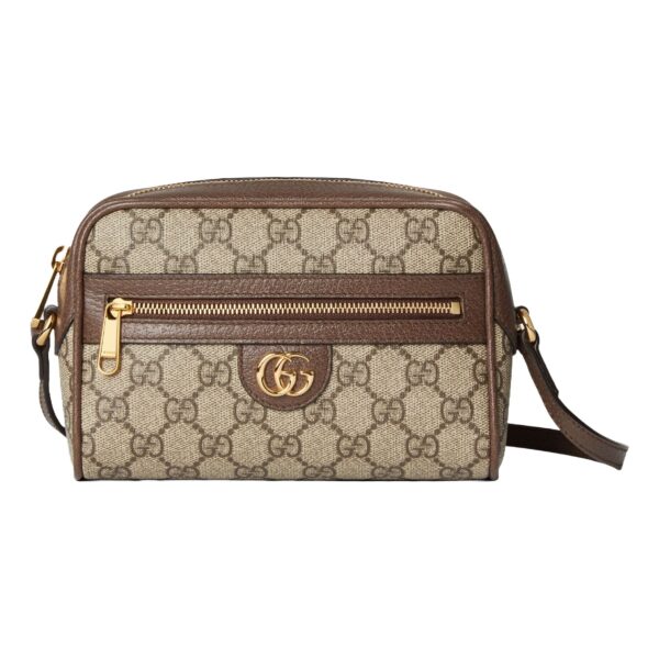 (WMNS) Gucci Ophidia GG Super Mini Shoulder Bag 'Beige Ebony' 772311-K9GSG-8367
