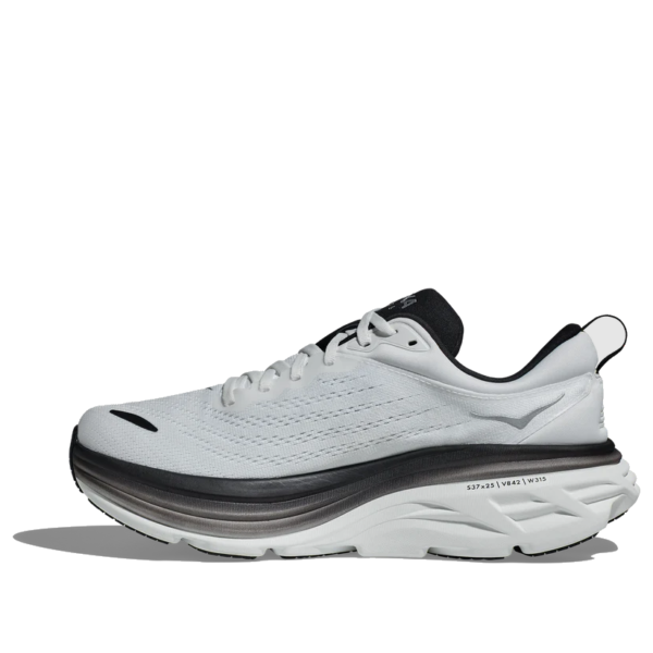 HOKA ONE ONE Bondi 8 2E Wide 'White Black' 1127953-WBLC